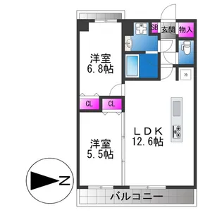 オリエンテム【11階】の間取り