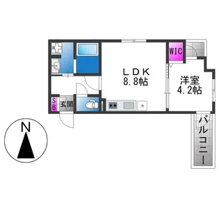 Louis Apartment 長瀬ノール【2階】の間取り