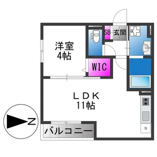 Louis Apartment長瀬ノール【3階】の間取り
