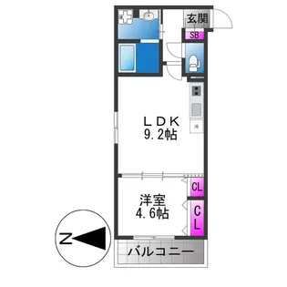 Louis Apartment 長瀬ノール【3階】の間取り