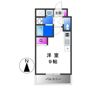 メゾン田中−平野【9階】の間取り