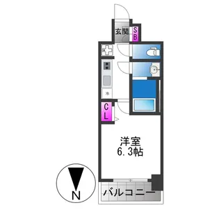 ファステート東大阪アダマス【10階】の間取り