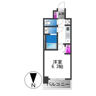 ファステート東大阪アダマス【3階】の間取り
