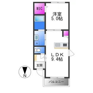 シェリールヒラノ【3階】の間取り