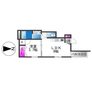 F asecia Dione【1階】の間取り