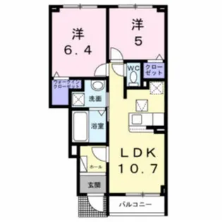 サンリットシャイニング【1階】の間取り