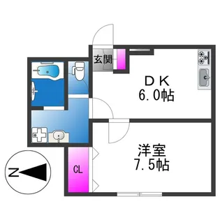 清水マンション【2階】の間取り