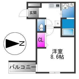 フジパレス今川公園東Ⅲ番館【1階】の間取り