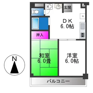 スカイハイツ【4階】の間取り
