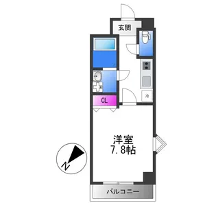 ルミエール八尾駅前【9階】の間取り