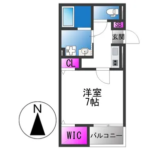 ヴェルメゾン加美東【3階】の間取り