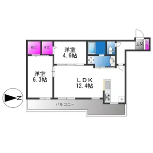 オーベル今里south【3階】の間取り