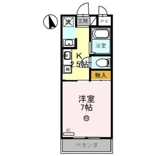 サニーウェル新石切【2階】の間取り