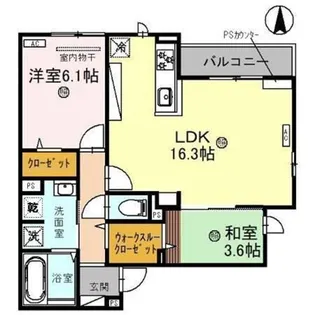 クラシスト今川4丁目【2階】の間取り