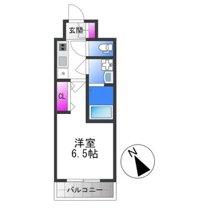 グランエクラ田島【6階】の間取り