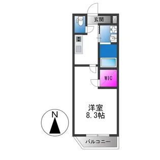 フジパレス新深江【1階】の間取り