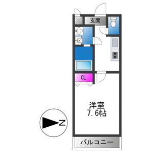 ハートハイム【1階】の間取り