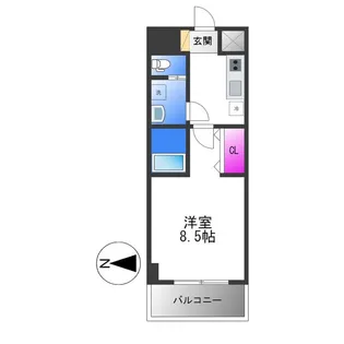 レクシア平野DUO【8階】の間取り