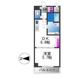 ルミエール・フジ【2階】の間取り
