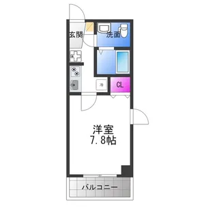 アヴェニール瓜破【6階】の間取り
