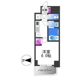 エスリード大阪城クローグ【8階】の間取り