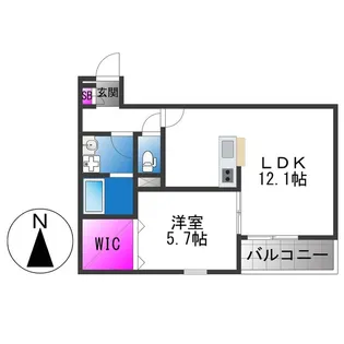 EIJU蒲生4丁目【1階】の間取り