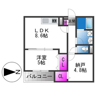 EIJU蒲生4丁目【3階】の間取り
