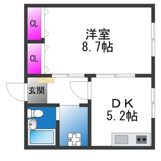 太平マンション8号館【4階】の間取り