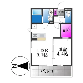 ええいろ【3階】の間取り