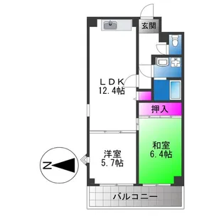 デルニエアン【4階】の間取り