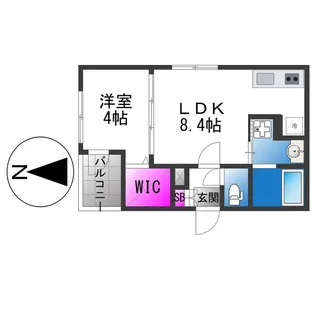 ハーモニーテラスTOWA【3階】の間取り