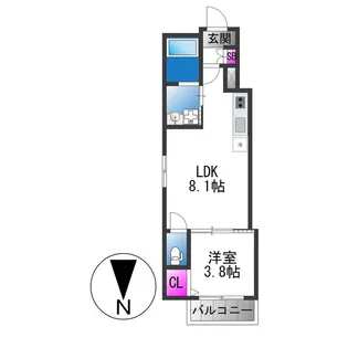 yumaison west【2階】の間取り