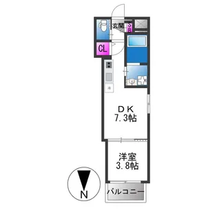 yumaison west【3階】の間取り