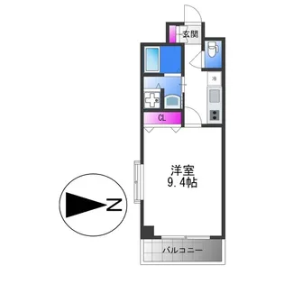 コンフォートエヌズ【6階】の間取り