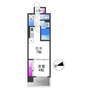 Gioia Luna【8階】の間取り