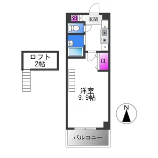 桜ヶ丘晴楽館【5階】の間取り