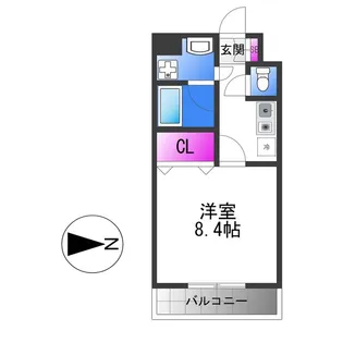 メルディアキューブやえのさと【2階】の間取り