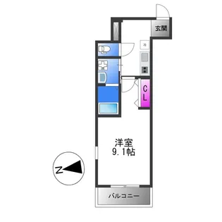 フジパレス杭全【1階】の間取り