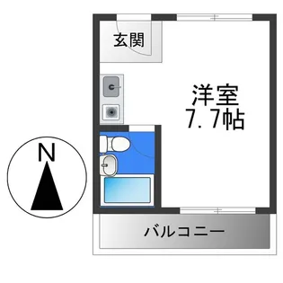 グロースコート平野【7階】の間取り
