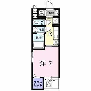 シェモワ八尾【2階】の間取り