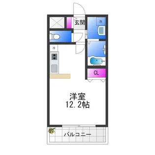 アンプルール クラージュヴィーヴル【2階】の間取り