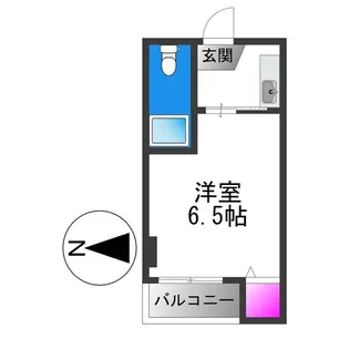 メイプルリーフ平野【1階】の間取り