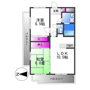 パラッツォ・ディ・ミヤモト【3階】の間取り