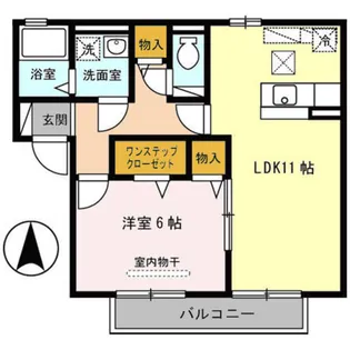 アムール B棟【1階】の間取り