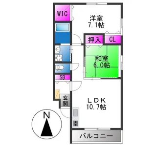 メディオⅡ【3階】の間取り