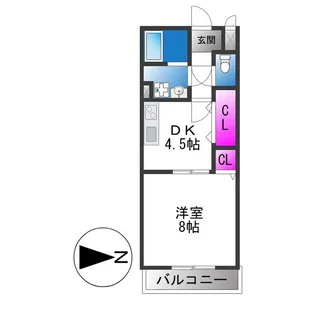 リバーサイド・ルーチェ A【2階】の間取り