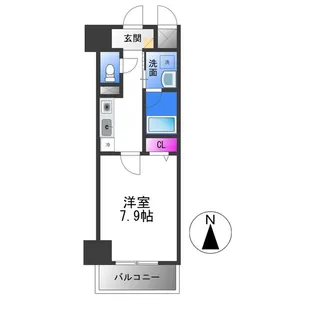 アンビション【8階】の間取り