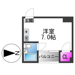 エトワールヴィル-R西脇【2階】の間取り