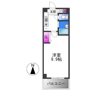 桜ヶ丘晴楽館【4階】の間取り