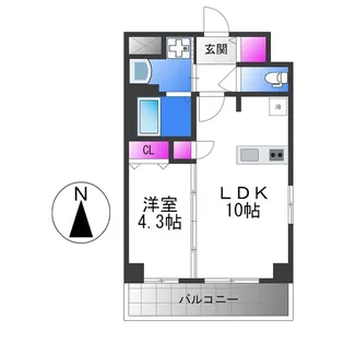 Moolio新深江【2階】の間取り